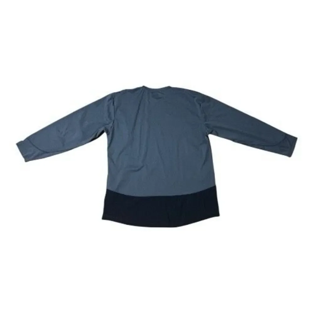 Seattle Seahawks NFL Team Apparel Men Blue Long Sleeve Size XL Stretch Crewneck